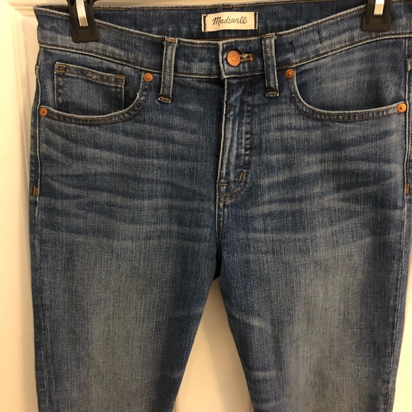 Madewell Denim - Madewell High Rise Skinny Raw Hem Crop Jeans